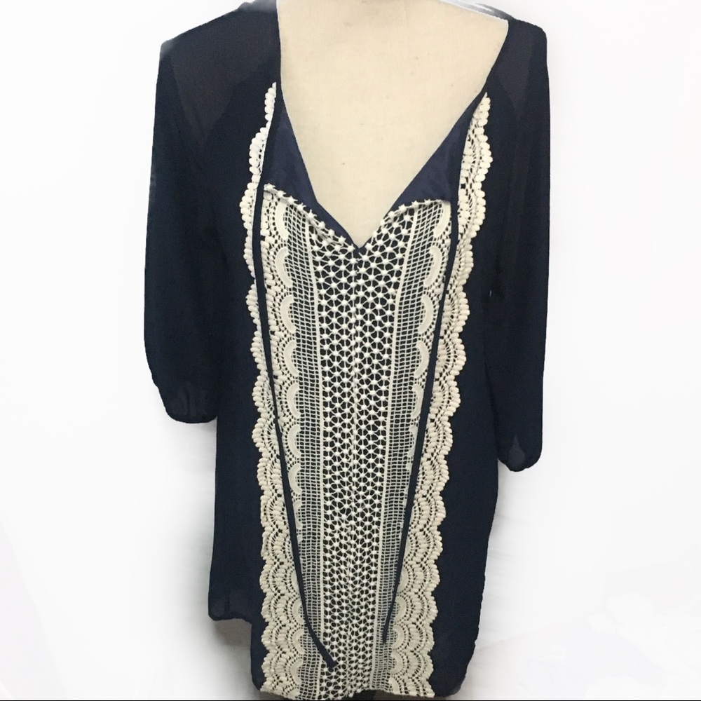 Altar’d State Navy and lace dress/tunic